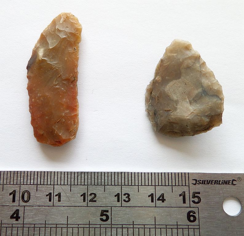 Knapped flint